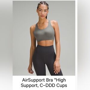 NWT Lululemon Women's Air Support Sports Bra 36DD